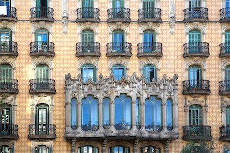 facades in barcelona - Casa Ramos, Barcelona, Spain Stock Photo - Rights-Managed, Code: 700-01183768