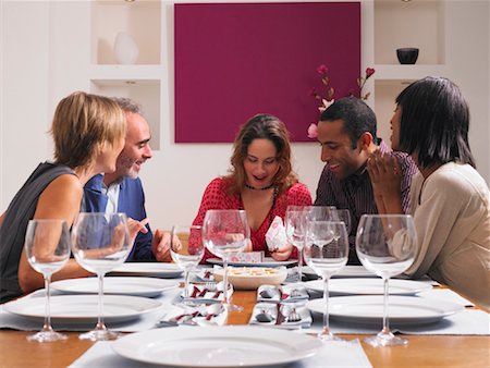 People at Birthday Dinner Party Stock Photo - Rights-Managed, Code: 700-01183897