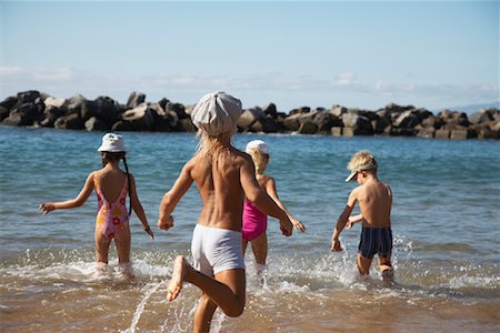 Children Playing on Beach Stock Photo - Rights-Managed, Code: 700-01183942