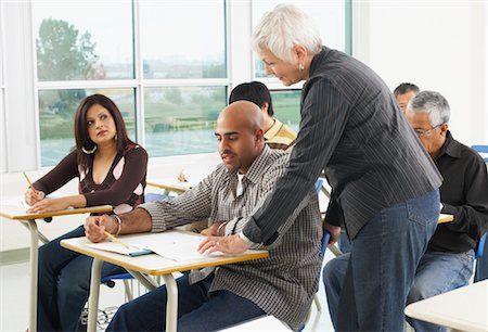 english bulletin board - Teacher and Students Stock Photo - Rights-Managed, Code: 700-01194512