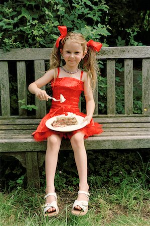 Girl Eating Cake Stock Photo - Rights-Managed, Code: 700-01194812