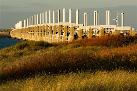 simsearch:700-01196029,k - Sea Barrier at Sunset, Zeeland, Netherlands Stock Photo - Rights-Managed, Code: 700-01194989