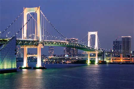 simsearch:700-02973215,k - Rainbow Bridge Over Tokyo Bay, Tokyo, Japan Stock Photo - Rights-Managed, Code: 700-01195794