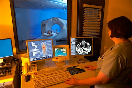 Patient Preparing for CT Scan Stock Photo - Rights-Managed, Code: 700-01195920