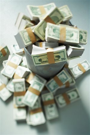 Money in Garbage Stock Photo - Rights-Managed, Code: 700-01196245