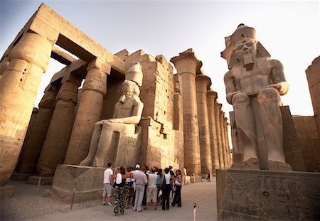 Tourists at Luxor Temple, Luxor, Egypt Stock Photo - Rights-Managed, Code: 700-01196263