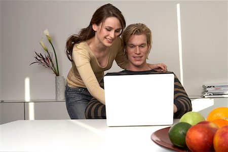 simsearch:700-00609233,k - Couple Using Laptop Computer Stock Photo - Rights-Managed, Code: 700-01199745