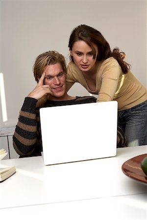 simsearch:700-00609233,k - Couple Using Laptop Computer Stock Photo - Rights-Managed, Code: 700-01199748