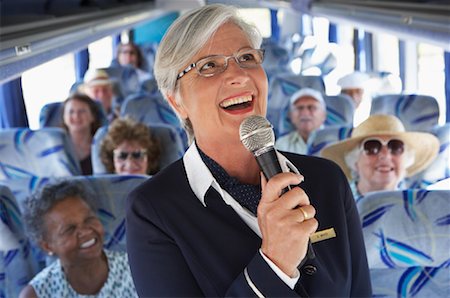 Tour Guide on Tour Bus Stock Photo - Rights-Managed, Code: 700-01199974