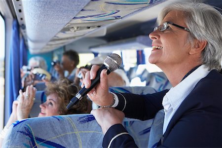 Tour Guide on Tour Bus Stock Photo - Rights-Managed, Code: 700-01199975