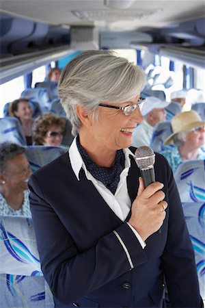 Tour Guide on Tour Bus Stock Photo - Rights-Managed, Code: 700-01199970