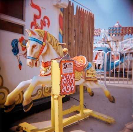 Coin Operated, Mechanical, Children's Horse Ride, Coney Island, New York, USA Stock Photo - Rights-Managed, Code: 700-01200215