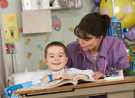 pediatric nursing - Doctor and Child in Hospital Stock Photo - Rights-Managed, Code: 700-01224082