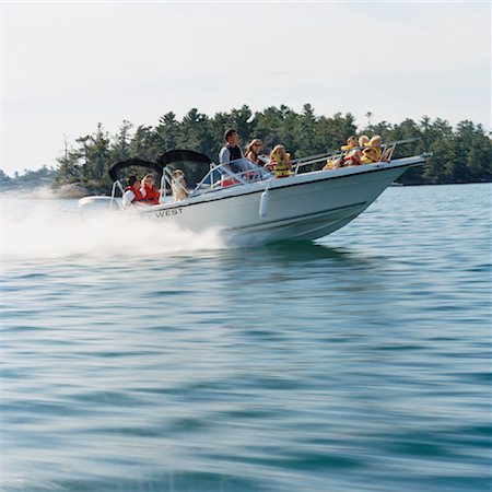 eight (quantity) - People on Boat, Georgian Bay, Ontario, Canada Stock Photo - Rights-Managed, Code: 700-01223363