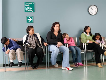 Patients in Waiting Room Stock Photo - Rights-Managed, Code: 700-01236164