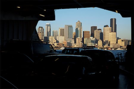 Vehicles on Ferry, Seattle, Washington, USA Stock Photo - Rights-Managed, Code: 700-01236472
