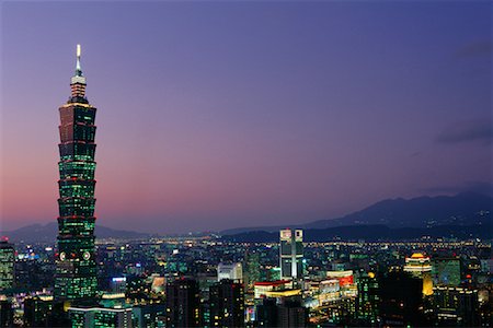 simsearch:700-02973215,k - Taipei 101 Tower at Dusk, Taipei, Taiwan Stock Photo - Rights-Managed, Code: 700-01248018
