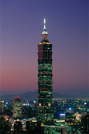 simsearch:700-02973215,k - Taipei 101 Tower at Dusk, Taipei, Taiwan Stock Photo - Rights-Managed, Code: 700-01248019