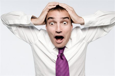 Shocked Businessman Stock Photo - Rights-Managed, Code: 700-01248390
