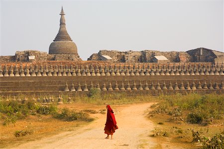 simsearch:700-03814291,k - Monk, Kothaung Temple, Mrauk U, Myanmar Foto de stock - Con derechos protegidos, Código: 700-01248547