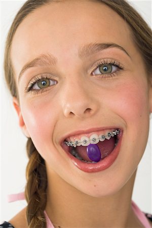 Girl Eating Candy Stock Photo - Rights-Managed, Code: 700-01248712