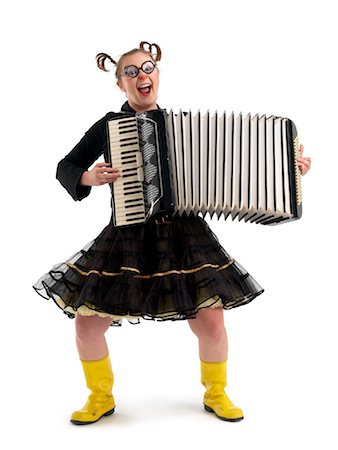 song white background - Clown Playing an Accordion Stock Photo - Rights-Managed, Code: 700-01248729
