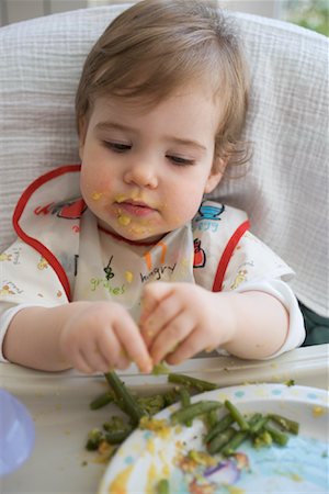 Messy Baby Eating Stock Photo - Rights-Managed, Code: 700-01249308