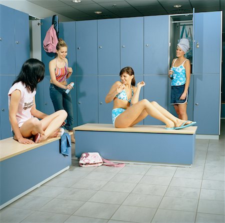 Women in Locker Room Stock Photo - Rights-Managed, Code: 700-01259891