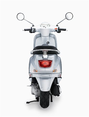 scooter with white background - Vespa Scooter Stock Photo - Rights-Managed, Code: 700-01260325