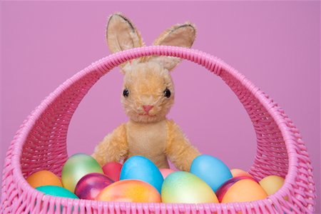 simsearch:700-01173313,k - Toy Bunny with Easter Eggs Stock Photo - Rights-Managed, Code: 700-01260464
