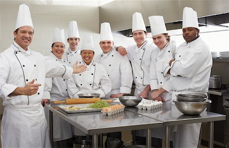 Chefs in Kitchen Stock Photo - Rights-Managed, Code: 700-01275210
