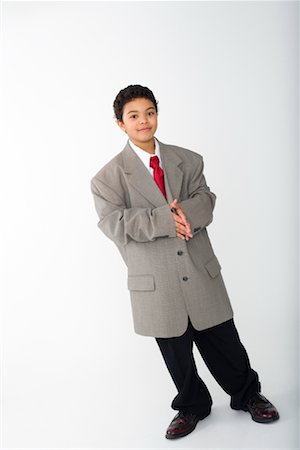 Portrait of Boy in Business Suit Stock Photo - Rights-Managed, Code: 700-01276526