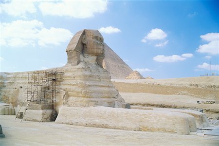 simsearch:400-04201054,k - Sphinx and Pyramid at Giza, Egypt Stock Photo - Rights-Managed, Code: 700-01296366
