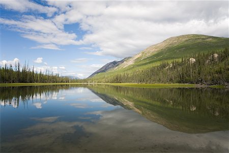 Oxbow Lake, Nahanni National Park, Northwest Territories, Canada Stock Photo - Rights-Managed, Code: 700-01345188