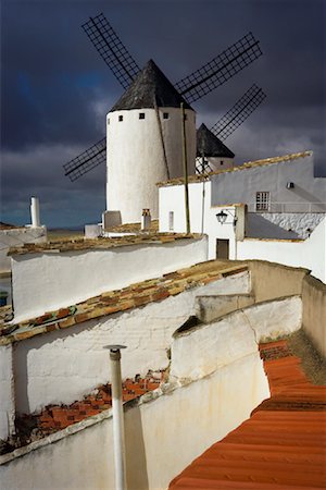 Windmills, Campo de Criptana, La Mancha, Spain Stock Photo - Rights-Managed, Code: 700-01378781