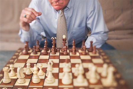 simsearch:700-00035072,k - Businessman Playing Chess Stock Photo - Rights-Managed, Code: 700-01429094