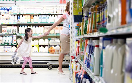 sulky tantrum - Mother and Daughter in Grocery Store Stock Photo - Rights-Managed, Code: 700-01464537