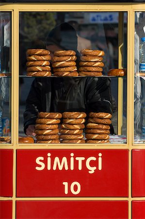 Simit on Display, Istanbul, Turkey Stock Photo - Rights-Managed, Code: 700-01519376