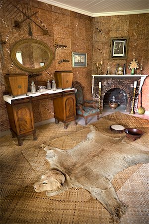 fur carpet - Interior of Villa Vailima, Apia, Upolu, Samoa Stock Photo - Rights-Managed, Code: 700-01519479