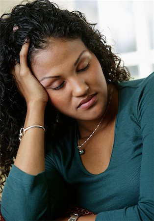 sick black woman - Portrait of Tired Woman Stock Photo - Rights-Managed, Code: 700-01519688