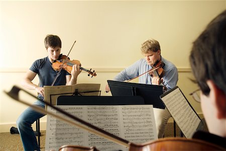 photographs of viola instrument - Violinists Practicing Stock Photo - Rights-Managed, Code: 700-01540875