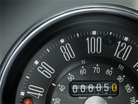 Close-Up of Speedometer Stock Photo - Rights-Managed, Code: 700-01541078