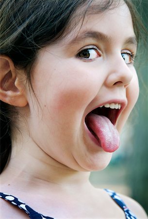 Portrait of Girl Making Faces Stock Photo - Rights-Managed, Code: 700-01541140