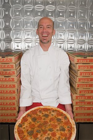 soul patch - Cook with Pizza Stock Photo - Rights-Managed, Code: 700-01586088