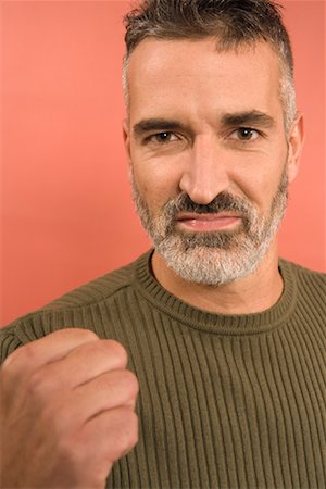 Man Brandishing Fist Stock Photo - Rights-Managed, Code: 700-01586225