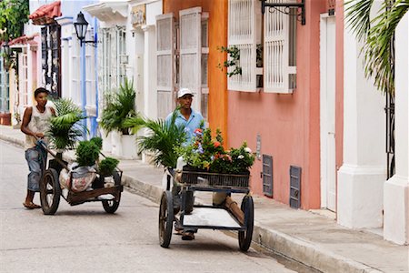 Men Selling Flowers, Cartagena, Columbia Stock Photo - Rights-Managed, Code: 700-01586953