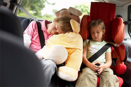 family inside car - Children Sleeping in Car Stock Photo - Rights-Managed, Code: 700-01587081