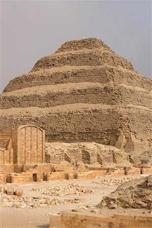 Pyramid of Djoser, Saqqara, Egypt Stock Photo - Rights-Managed, Code: 700-01587307