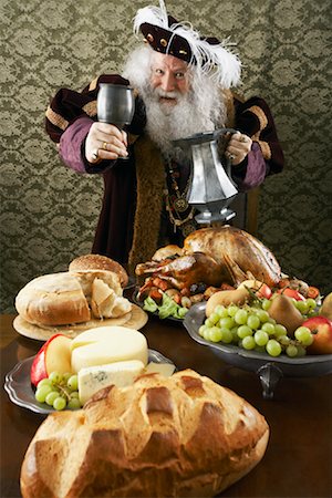 fat old man - Portrait of a King at a Feast Stock Photo - Rights-Managed, Code: 700-01582196