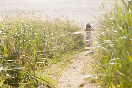 Girl Walking on Path Stock Photo - Rights-Managed, Code: 700-01596095